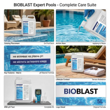 BioBlast Expert Pools Комплексний засіб для очищення води в басейнах 5L - Bioblast